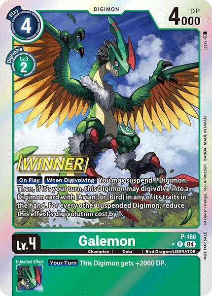 Image for Galemon (Store Tournament 2025 Vol.1 Winner Pack) (P-166 P) (Digimon Promotion Cards) - Digimon Card Game