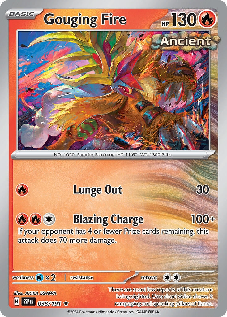 Image for Gouging Fire (038/191) (Deck Exclusives) - Pokemon