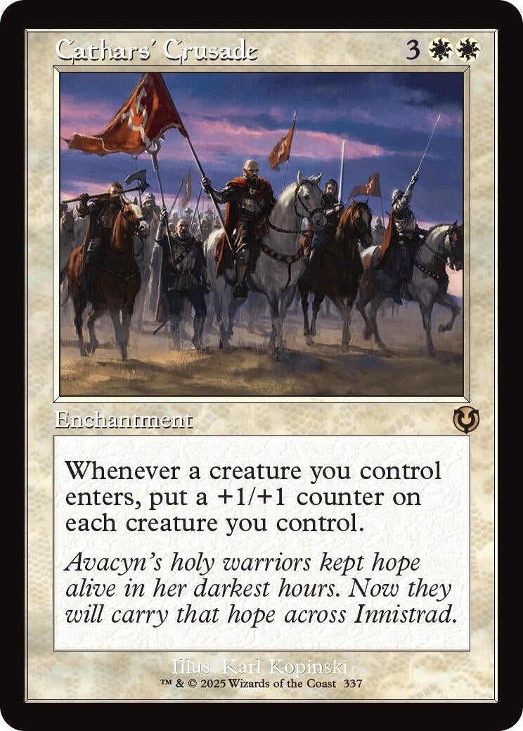Image for Cathars' Crusade (Retro Frame) (337) (Innistrad Remastered) - Magic: The Gathering