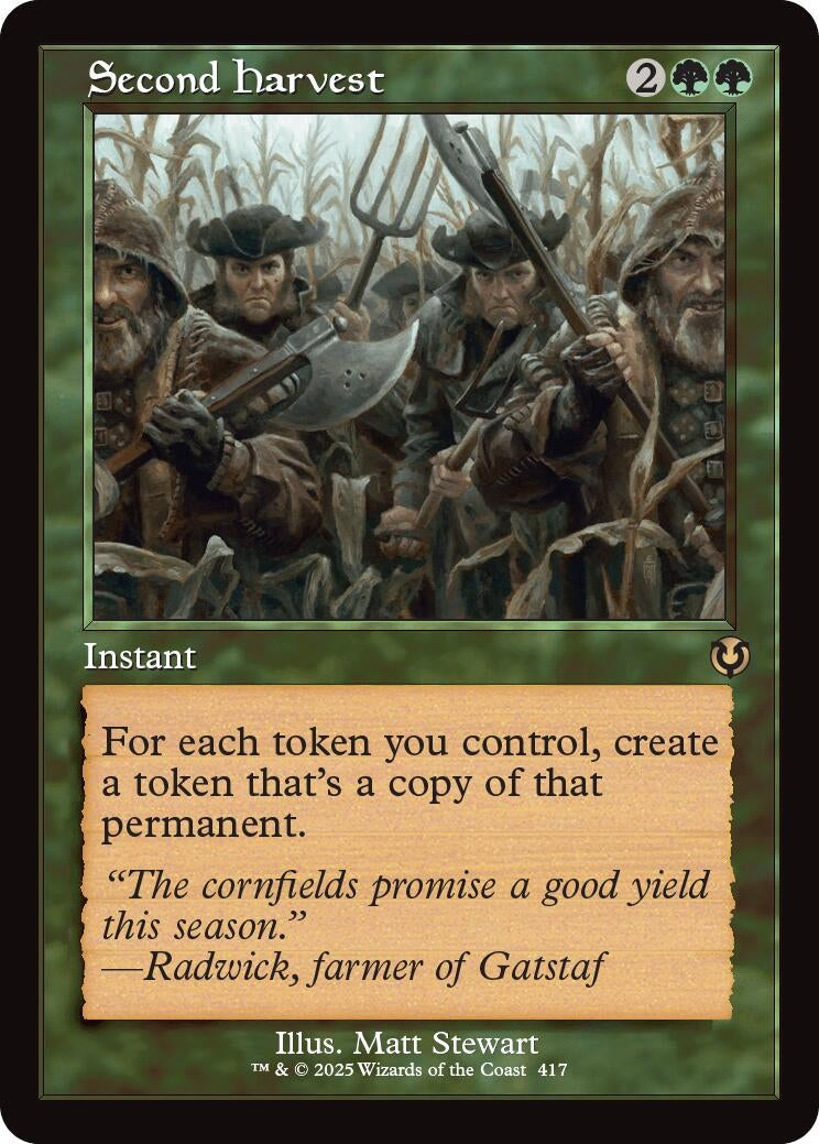 Image for Second Harvest (Retro Frame) (417) (Innistrad Remastered) - Magic: The Gathering