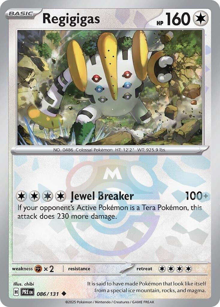 Image for Regigigas (Master Ball Pattern) (086/131) (SV: Prismatic Evolutions) - Pokemon