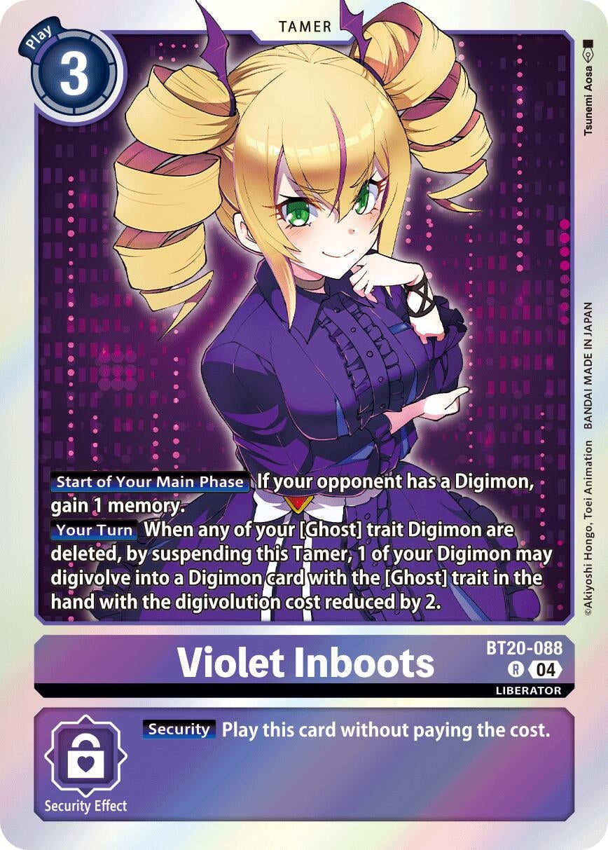 Image for Violet Inboots - BT20-088 (BT20-088 R) (Release Special Booster 2.5) - Digimon Card Game