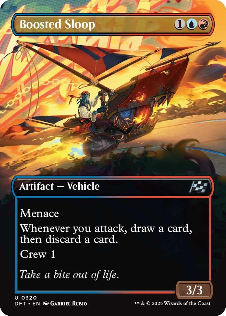 Image for Boosted Sloop (Borderless) (320) (Aetherdrift) - Magic: The Gathering