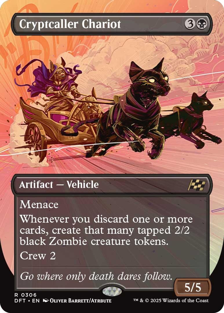 Image for Cryptcaller Chariot (Borderless) (306) (Aetherdrift) - Magic: The Gathering