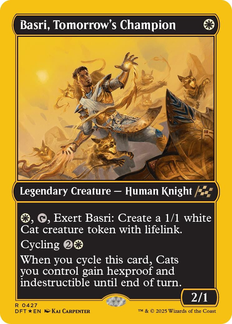 Image for Basri, Tomorrow's Champion (First-Place Foil) (427) (Aetherdrift) - Magic: The Gathering