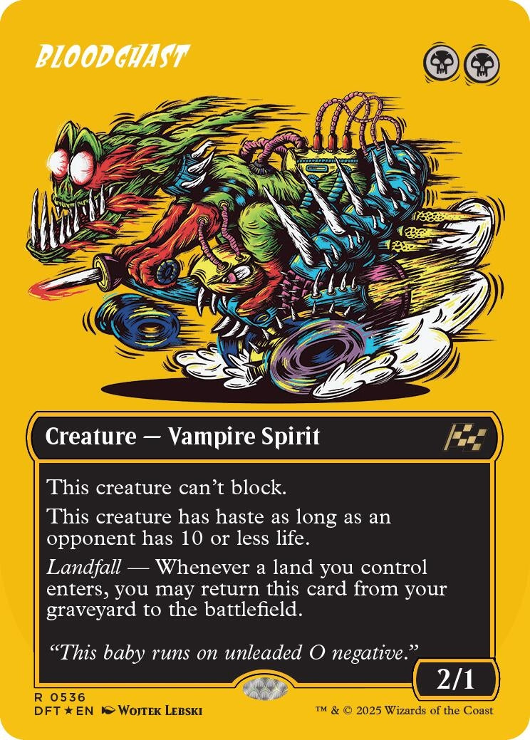 Image for Bloodghast (Borderless) (First-Place Foil) (536) (Aetherdrift) - Magic: The Gathering