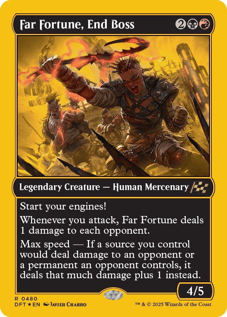 Image for Far Fortune, End Boss (First-Place Foil) (480) (Aetherdrift) - Magic: The Gathering