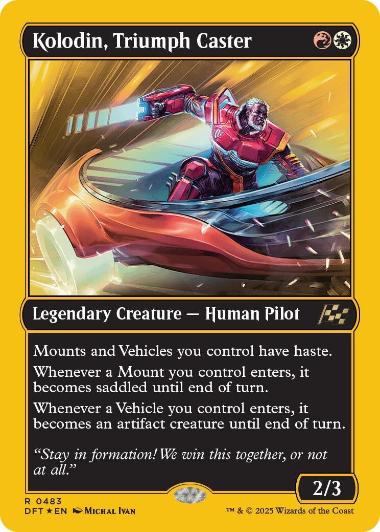 Image for Kolodin, Triumph Caster (First-Place Foil) (483) (Aetherdrift) - Magic: The Gathering