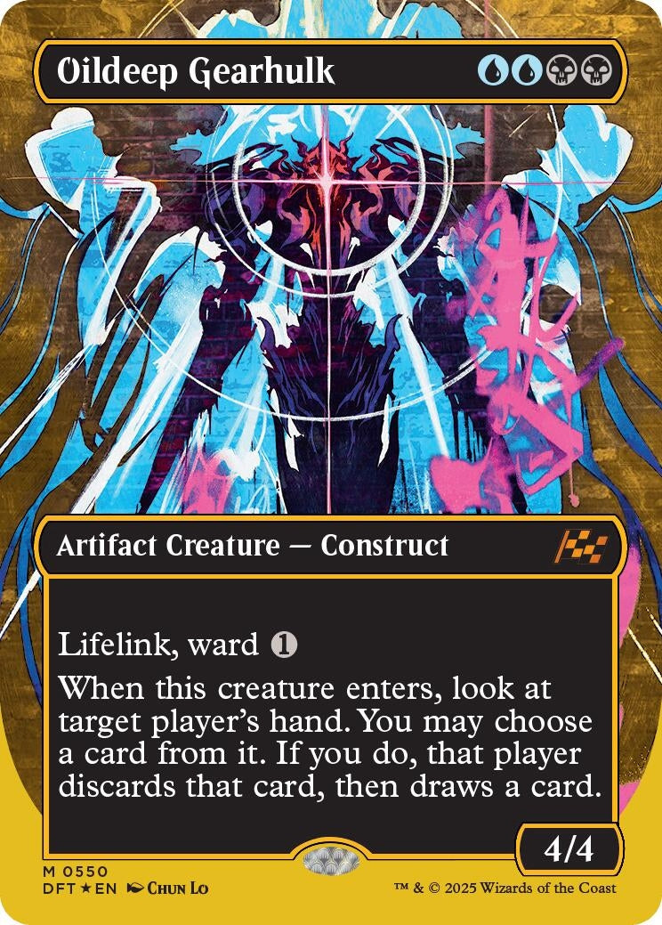 Image for Oildeep Gearhulk (Borderless) (First-Place Foil) (550) (Aetherdrift) - Magic: The Gathering