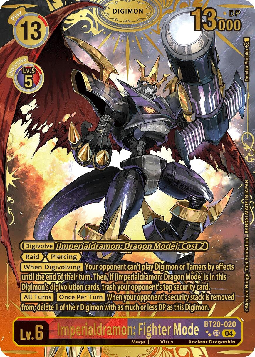 Image for Imperialdramon: Fighter Mode (Textured) (BT20-020 SR) (Release Special Booster 2.5) - Digimon Card Game