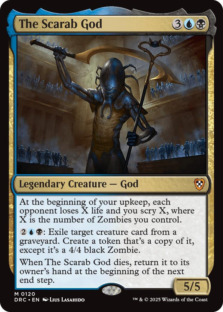 Image for The Scarab God (120) (Commander: Aetherdrift) - Magic: The Gathering