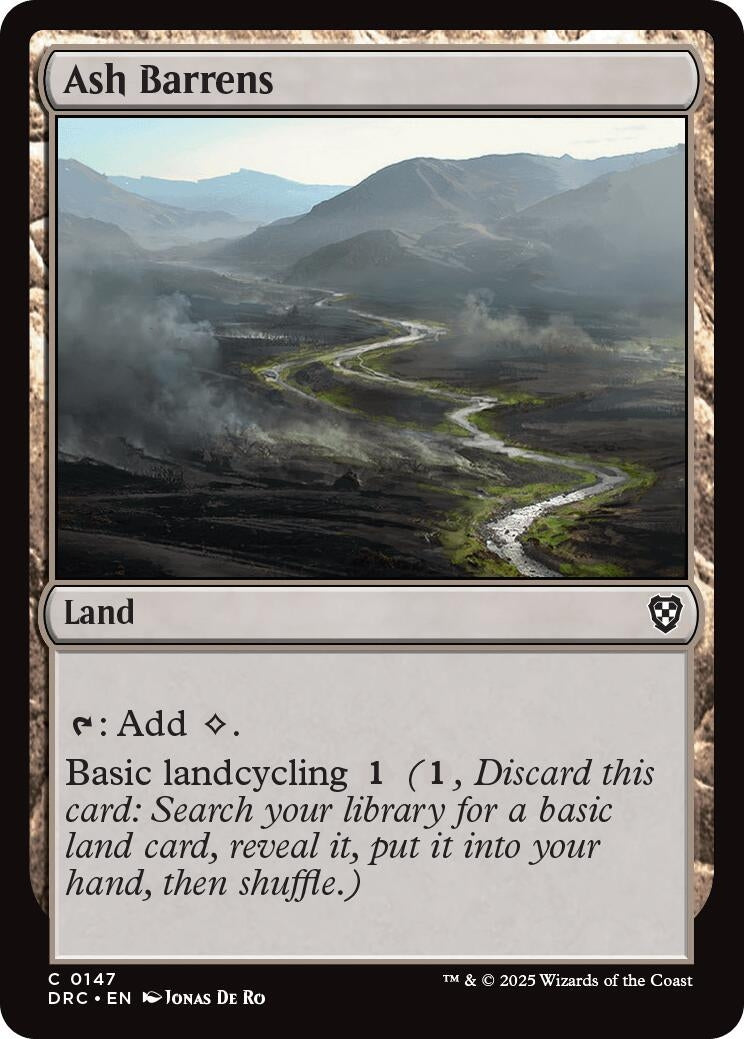 Image for Ash Barrens (147) (Commander: Aetherdrift) - Magic: The Gathering