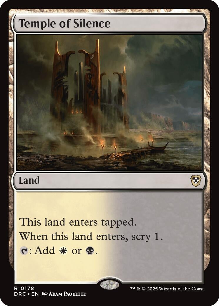 Image for Temple of Silence (178) (Commander: Aetherdrift) - Magic: The Gathering