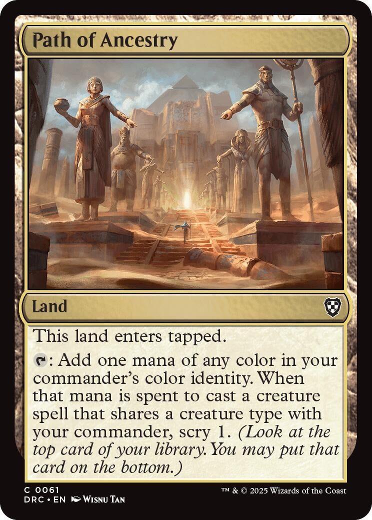 Image for Path of Ancestry (0061) (61) (Commander: Aetherdrift) - Magic: The Gathering
