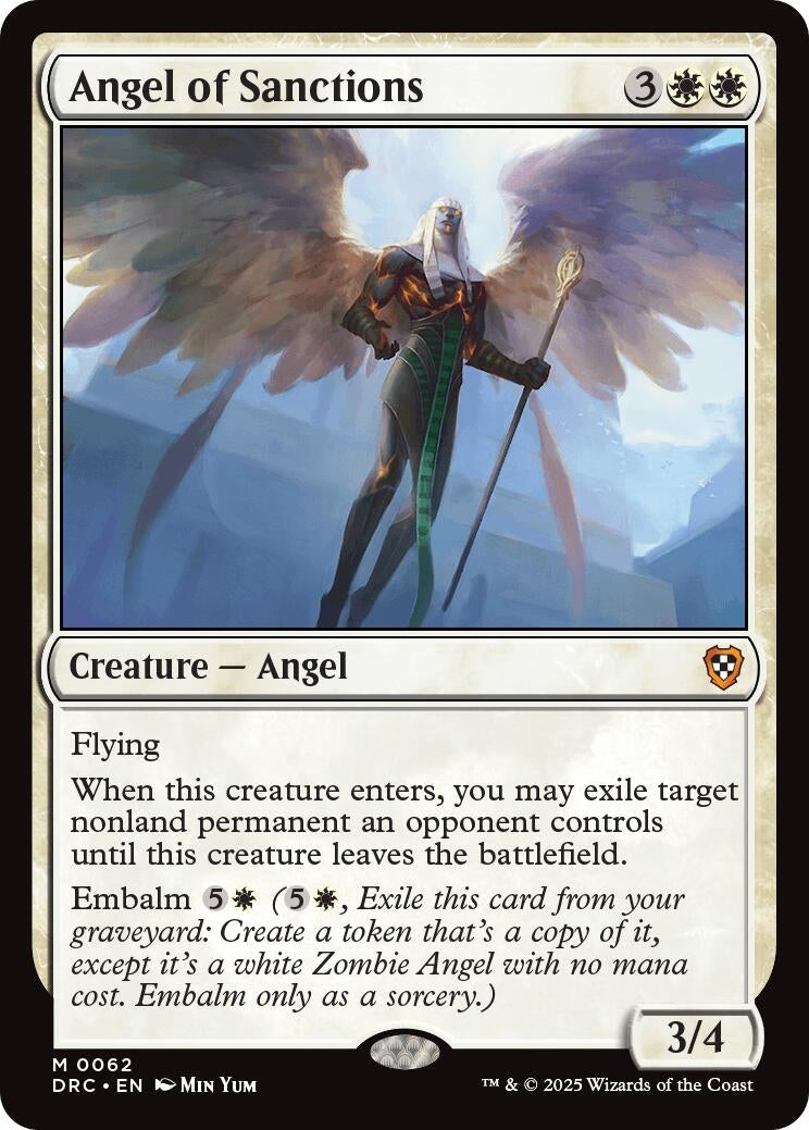 Image for Angel of Sanctions (62) (Commander: Aetherdrift) - Magic: The Gathering