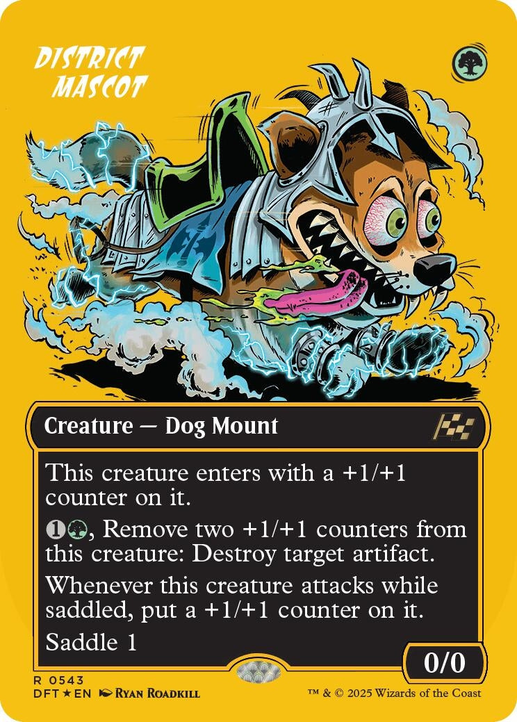 Image for District Mascot (Borderless) (First-Place Foil) (543) (Aetherdrift) - Magic: The Gathering