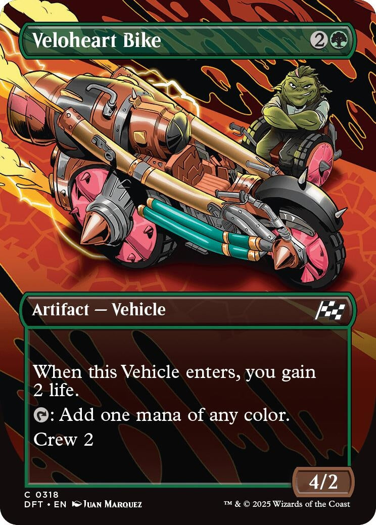 Image for Veloheart Bike (Borderless) (318) (Aetherdrift) - Magic: The Gathering