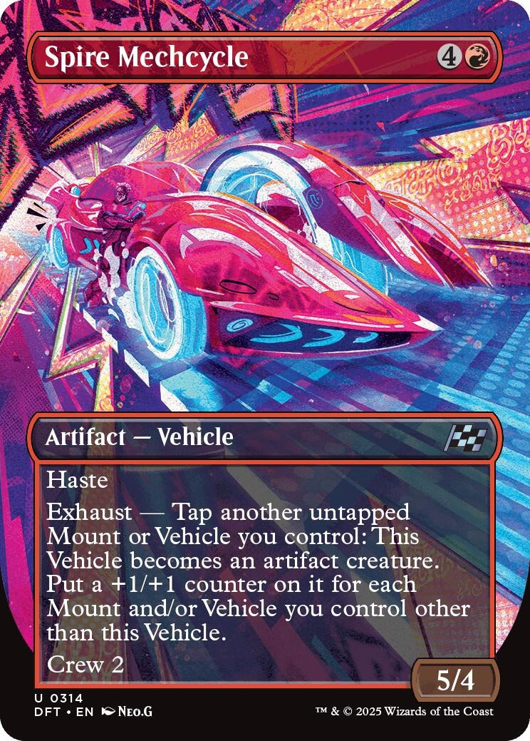 Image for Spire Mechcycle (Borderless) (314) (Aetherdrift) - Magic: The Gathering