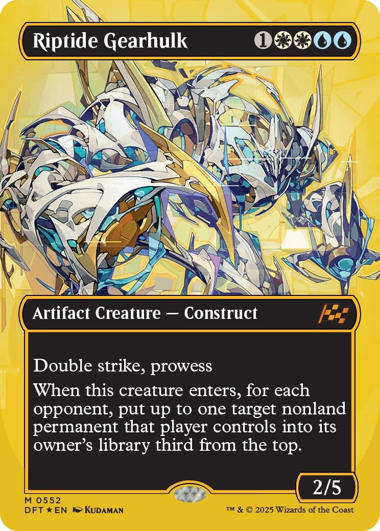 Image for Riptide Gearhulk (Borderless) (First-Place Foil) (552) (Aetherdrift) - Magic: The Gathering