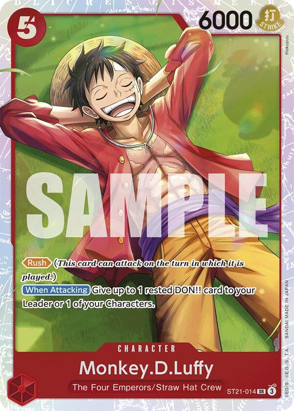 Image for Monkey.D.Luffy (014) (ST21-014) (Starter Deck EX: Gear 5) - One Piece Card Game