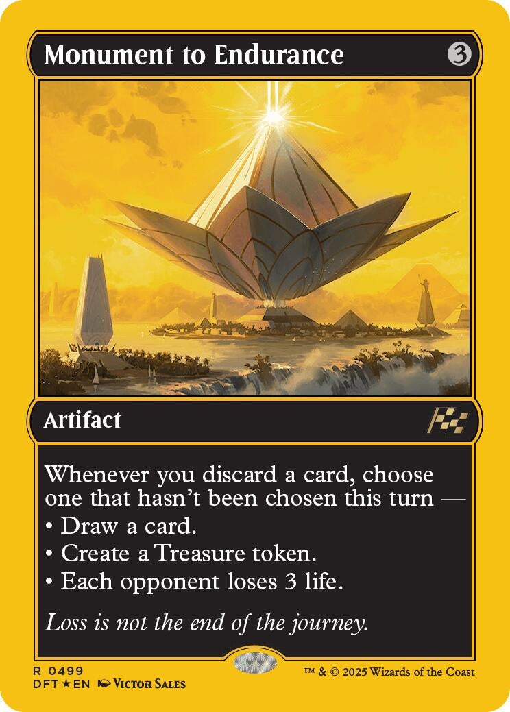 Image for Monument to Endurance (First-Place Foil) (499) (Aetherdrift) - Magic: The Gathering