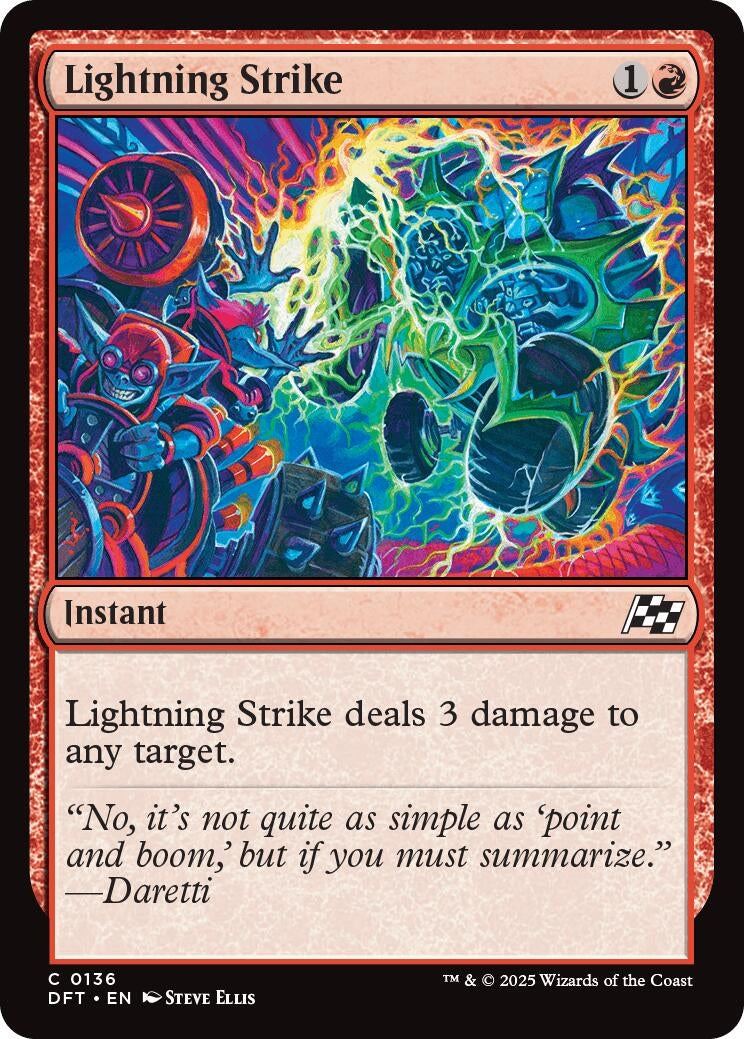 Image for Lightning Strike (136) (Aetherdrift) - Magic: The Gathering