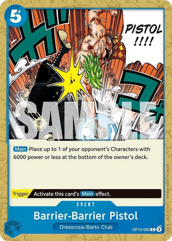 Image for Barrier-Barrier Pistol (OP10-060) (Royal Blood) - One Piece Card Game