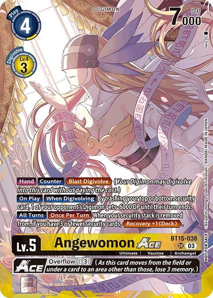 Image for Angewomon ACE (Limited Card Pack) (BT15-038 SR) (World Convergence) - Digimon Card Game