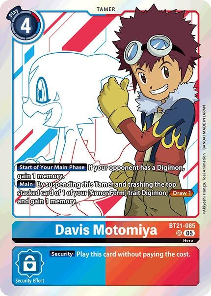 Image for Davis Motomiya (BT21-085 SR) (World Convergence) - Digimon Card Game