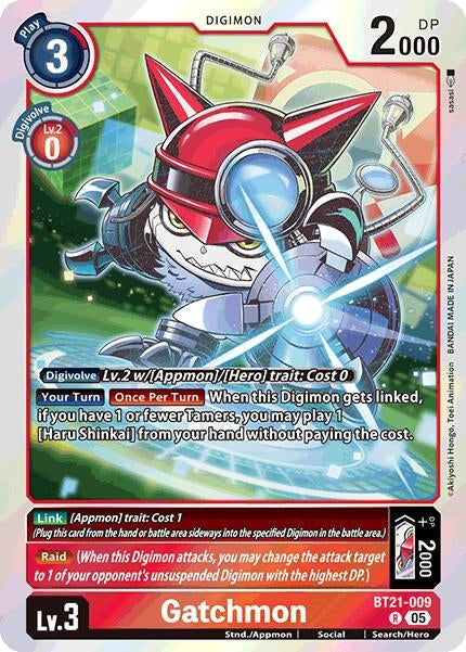 Image for Gatchmon (BT21-009 R) (World Convergence) - Digimon Card Game