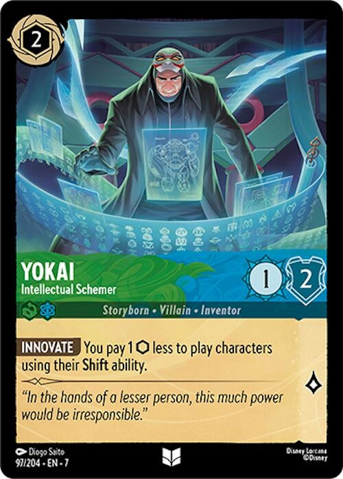 Image for Yokai - Intellectual Schemer (97/204) (Archazia's Island) - Disney Lorcana