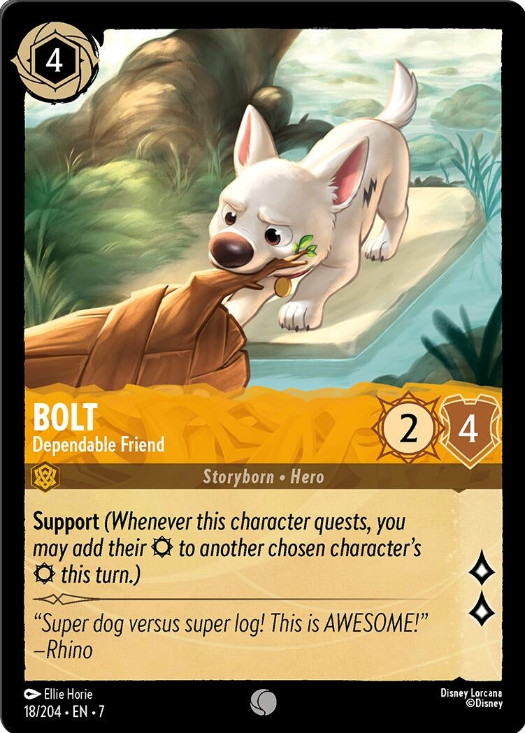 Image for Bolt - Dependable Friend (18/204) (Archazia's Island) - Disney Lorcana