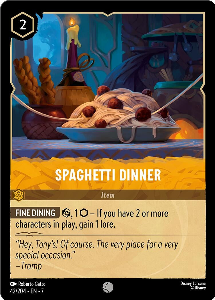 Image for Spaghetti Dinner (42/204) (Archazia's Island) - Disney Lorcana