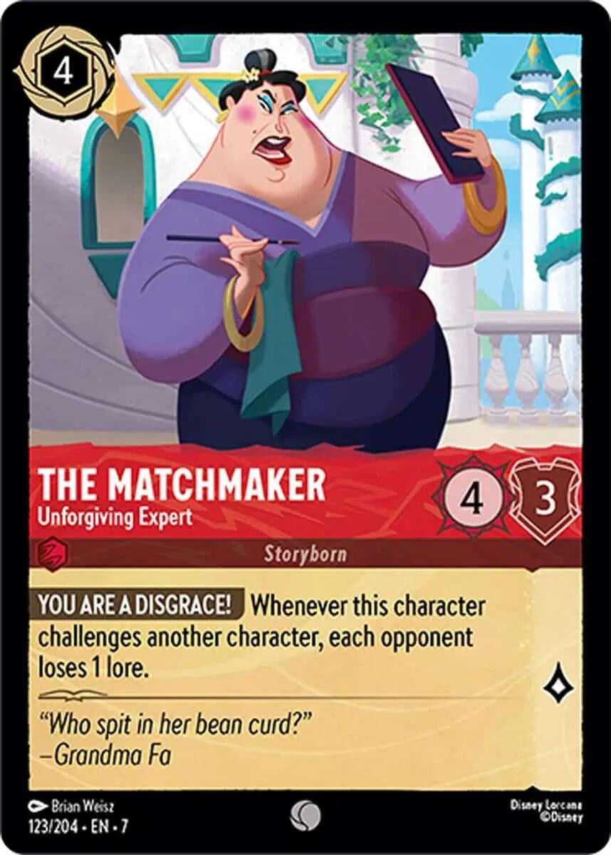 Image for The Matchmaker - Unforgiving Expert (123/204) (Archazia's Island) - Disney Lorcana