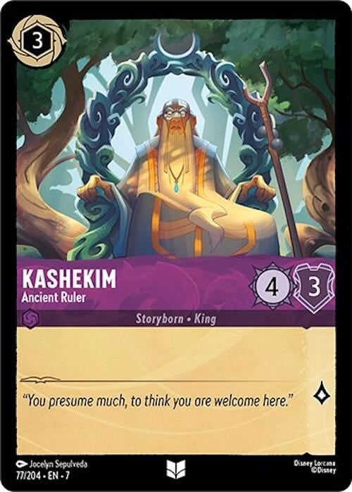Image for Kashekim - Ancient Ruler (77/204) (Archazia's Island) - Disney Lorcana