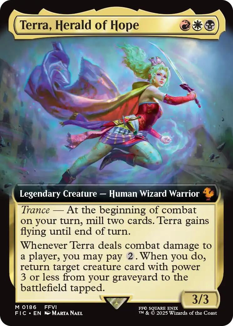 Image for Terra, Herald of Hope (Extended Art) (186) (Commander: FINAL FANTASY) - Magic: The Gathering