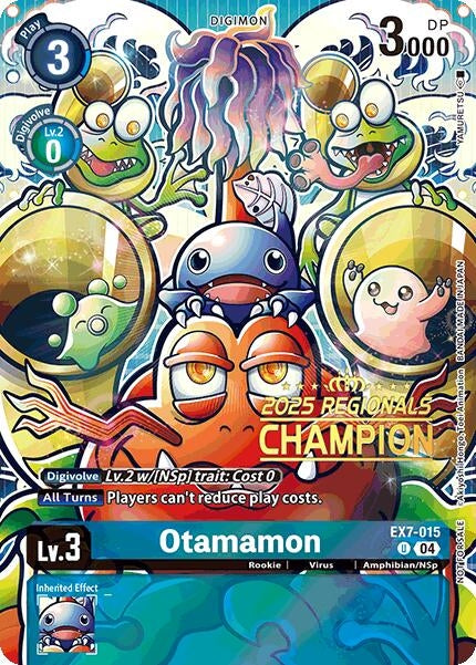 Image for Otamamon (2025 Regionals Champion) (EX7-015 U) (Digimon LIBERATOR) - Digimon Card Game