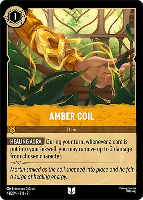 Image for Amber Coil (41/204) (Archazia's Island) - Disney Lorcana