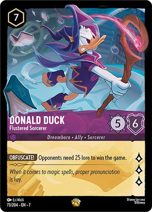 Image for Donald Duck - Flustered Sorcerer (73/204) (Archazia's Island) - Disney Lorcana