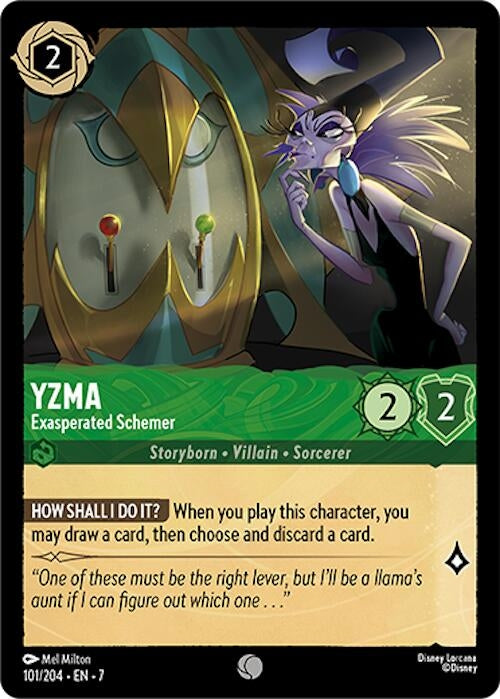 Image for Yzma - Exasperated Schemer (101/204) (Archazia's Island) - Disney Lorcana
