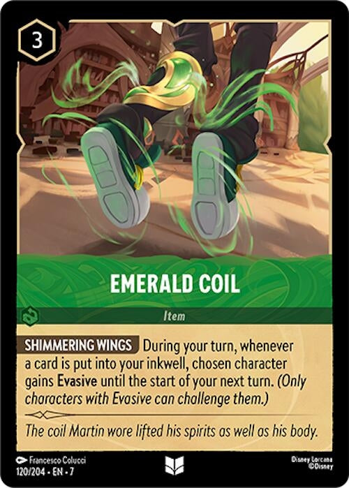 Image for Emerald Coil (120/204) (Archazia's Island) - Disney Lorcana