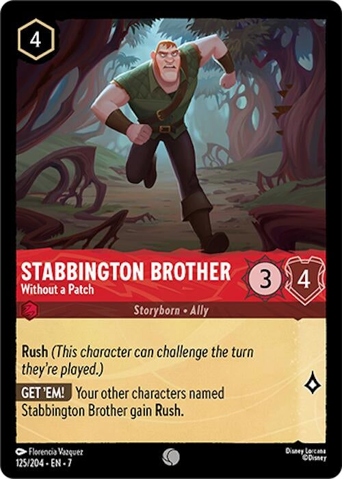 Image for Stabbington Brother - Without a Patch (125/204) (Archazia's Island) - Disney Lorcana