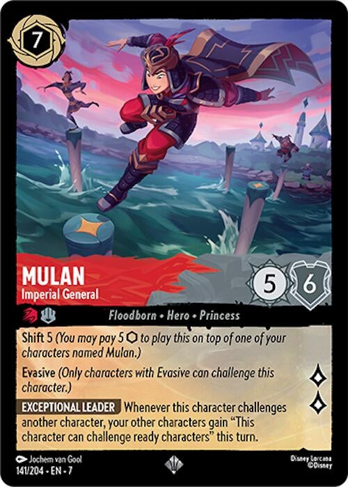 Image for Mulan - Imperial General (141/204) (Archazia's Island) - Disney Lorcana