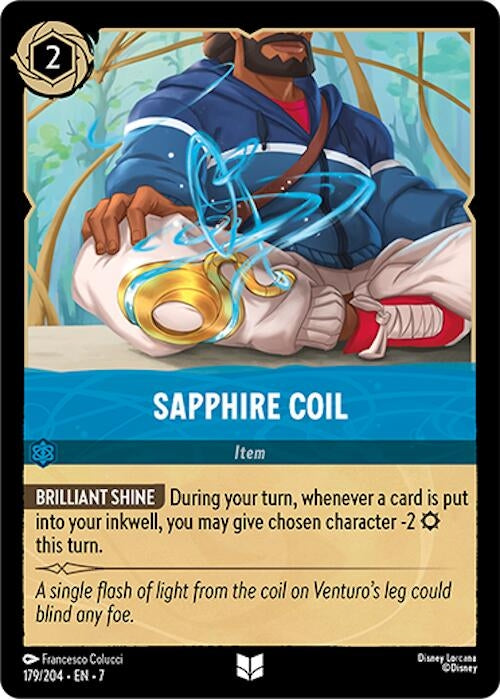 Image for Sapphire Coil (179/204) (Archazia's Island) - Disney Lorcana
