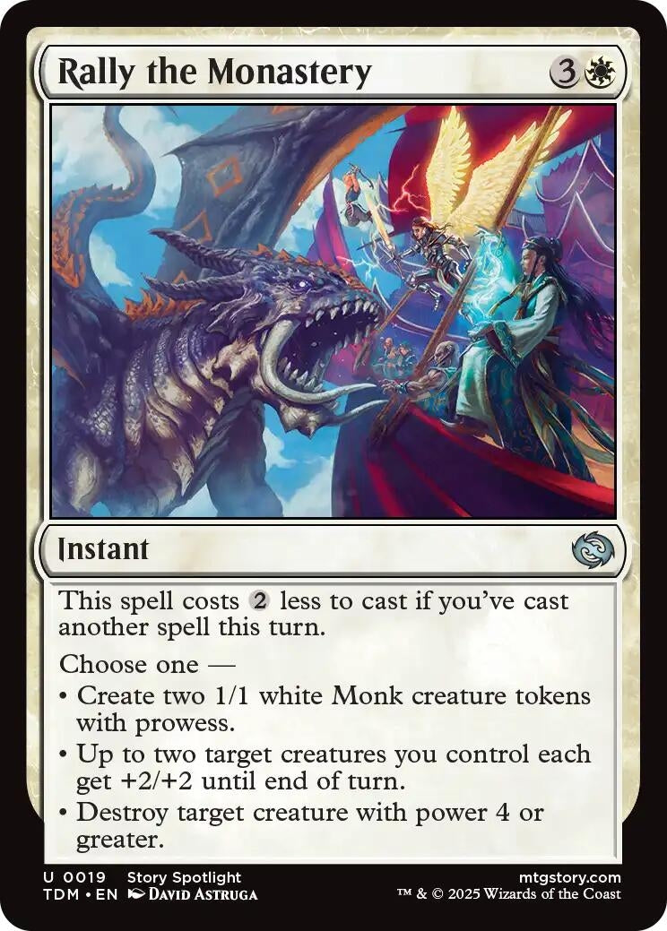 Image for Rally the Monastery (19) (Tarkir: Dragonstorm) - Magic: The Gathering