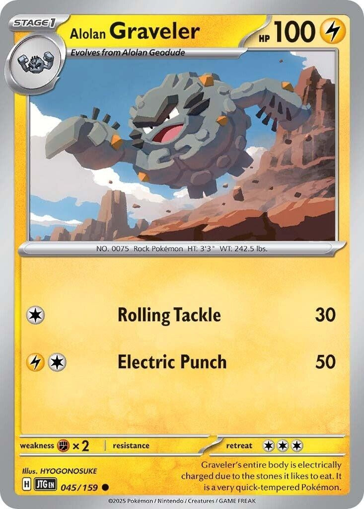 Image for Alolan Graveler (045/159) (SV09: Journey Together) - Pokemon