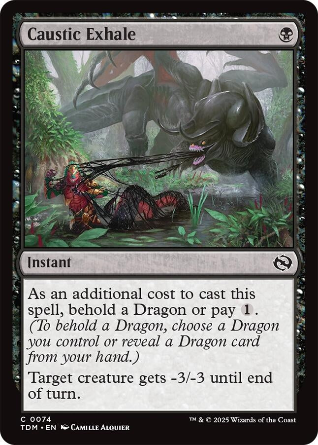 Image for Caustic Exhale (74) (Tarkir: Dragonstorm) - Magic: The Gathering