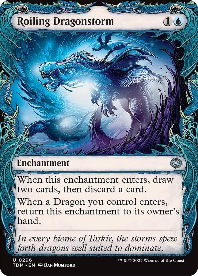 Image for Roiling Dragonstorm (Showcase) (296) (Tarkir: Dragonstorm) - Magic: The Gathering