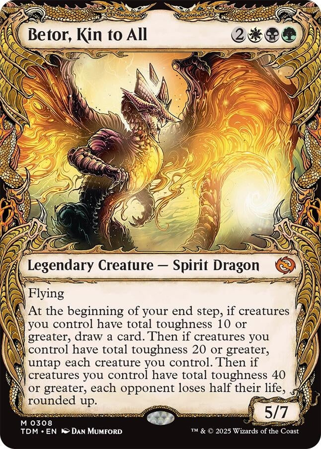 Image for Betor, Kin to All (Showcase) (308) (Tarkir: Dragonstorm) - Magic: The Gathering