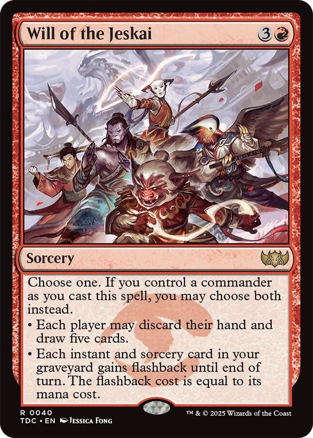 Image for Will of the Jeskai (40) (Commander: Tarkir: Dragonstorm) - Magic: The Gathering